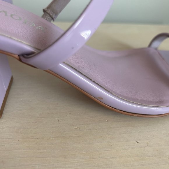 Vero Moda Lilac Purple Square Toe Strappy Heeled Sandals Size 39 - Picture 5 of 7